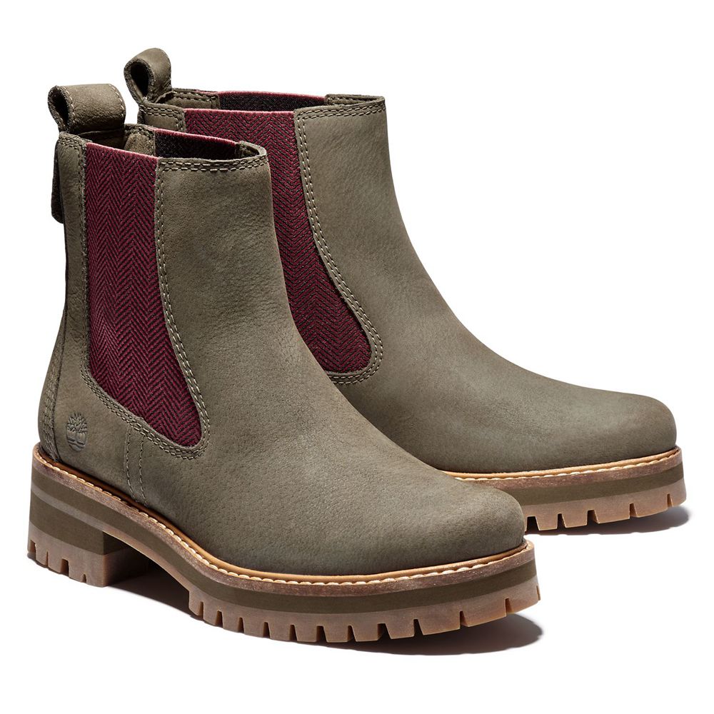 Timberland Womens Chelsea Boots Courmayeur Valley - Olive - India WZ9821567